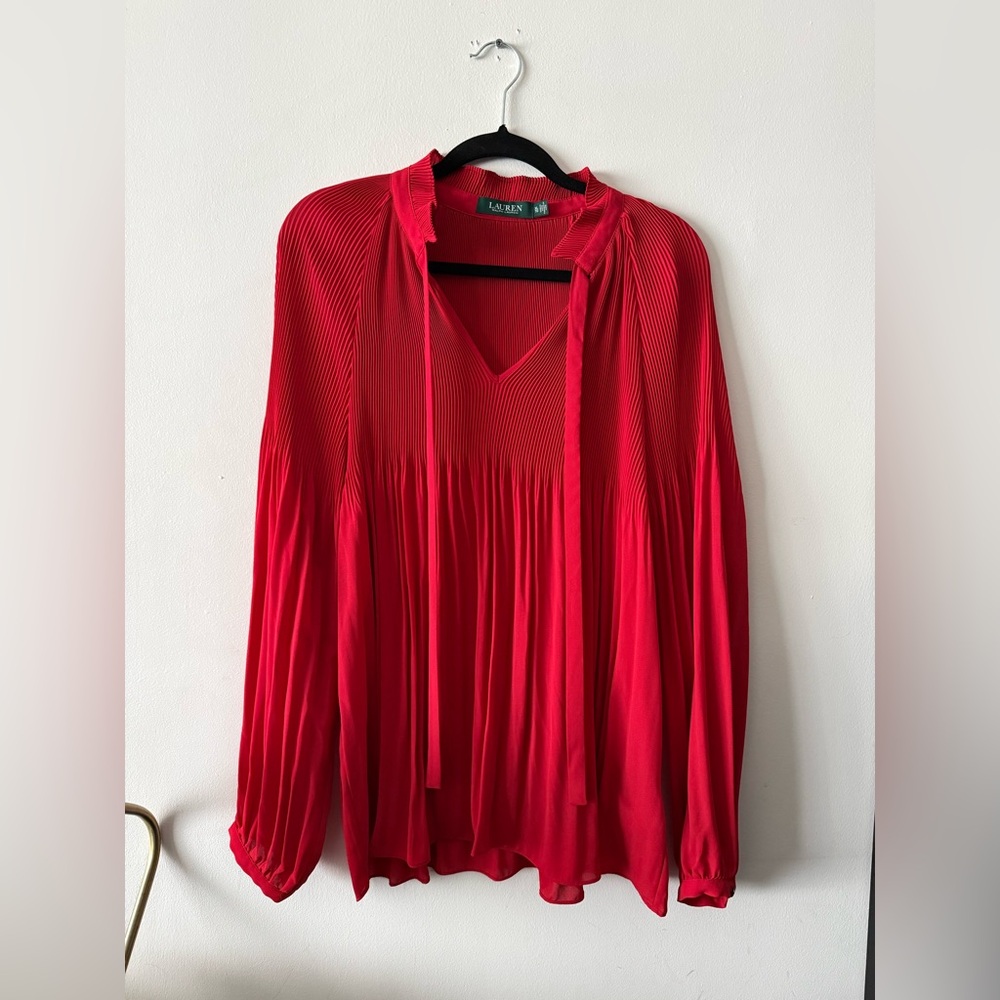 Ralph Lauren Pleated Blouse